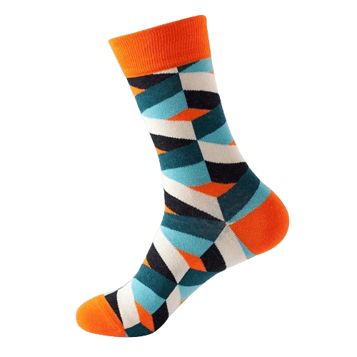Abstract Orange Socks - Formal Socks for Men & Women in India Abstract Orange Socks - Formal Socks for Men & Women in India