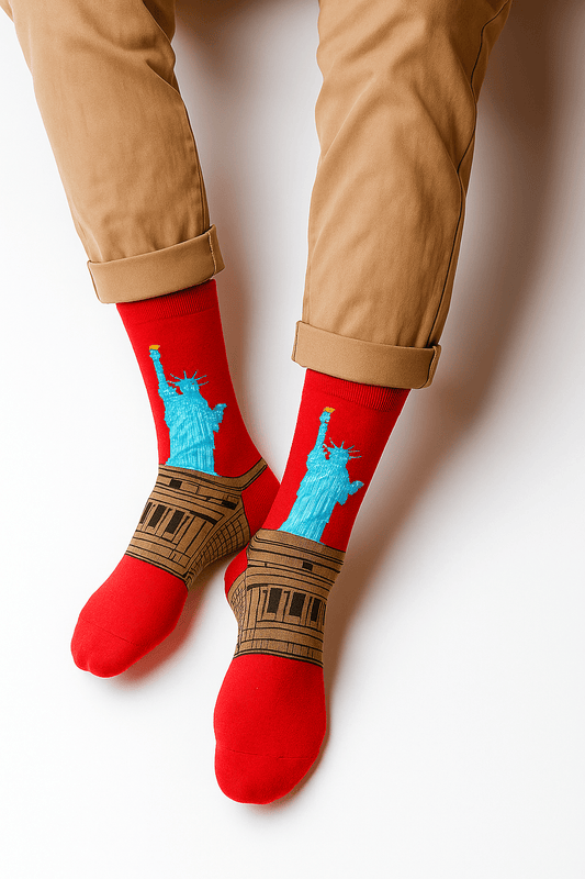 Statue of Liberty Knitted Socks