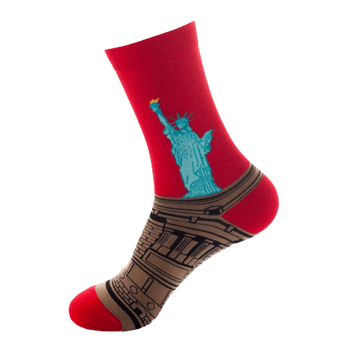 Statue of Liberty Knitted Socks